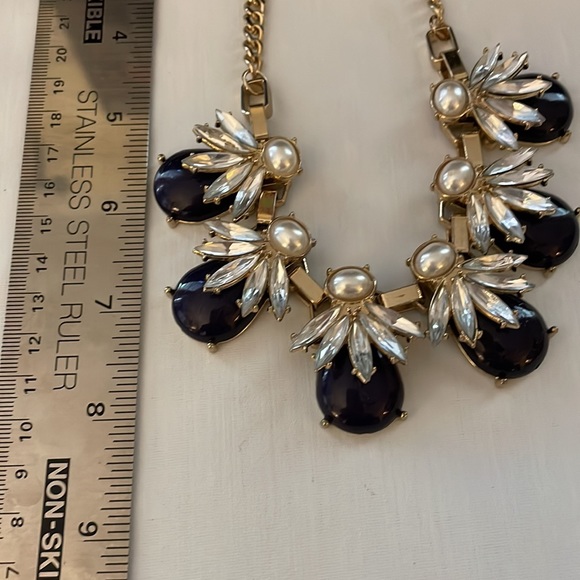 Estate jewelry rhinestone and pearl necklace - Picture 9 of 12